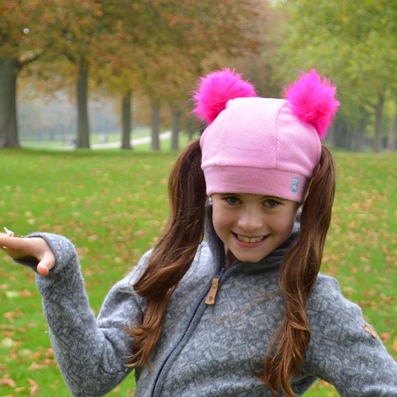 Pink Bunches Beanie Age 3-10