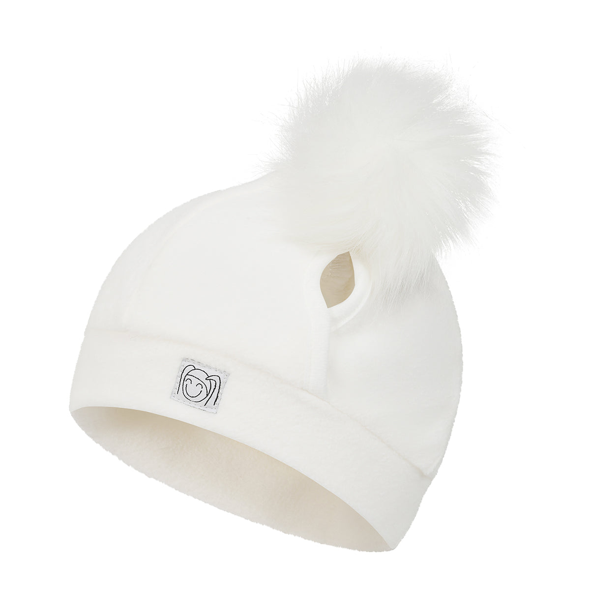 White Bunches Beanie Age 3-10